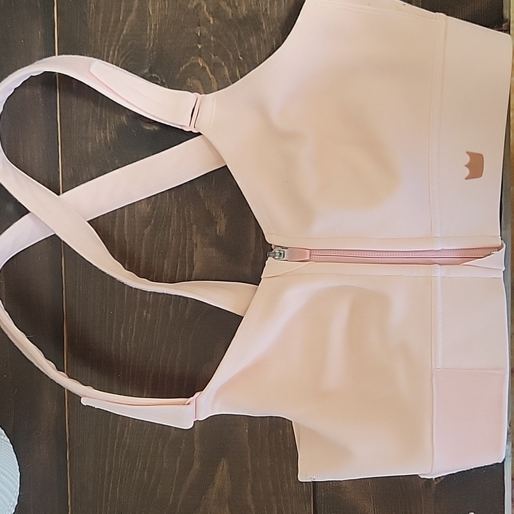 SHEFIT Pink Sports Bra with Supportive Straps